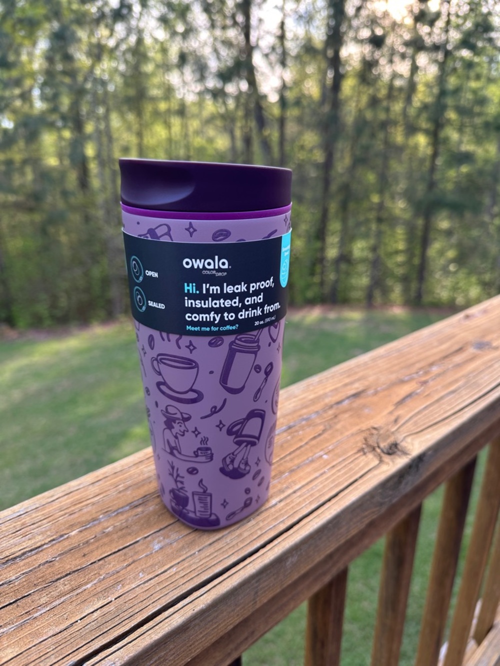 Owala Morning Rush Color Drop SmoothSip Slider  20 Oz